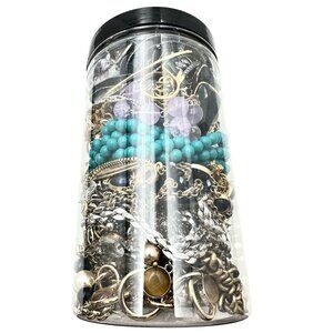 Mystery Jewelry Jar #1876 Wearable Quality Pieces 2lbs Necklace Bracelet Earring